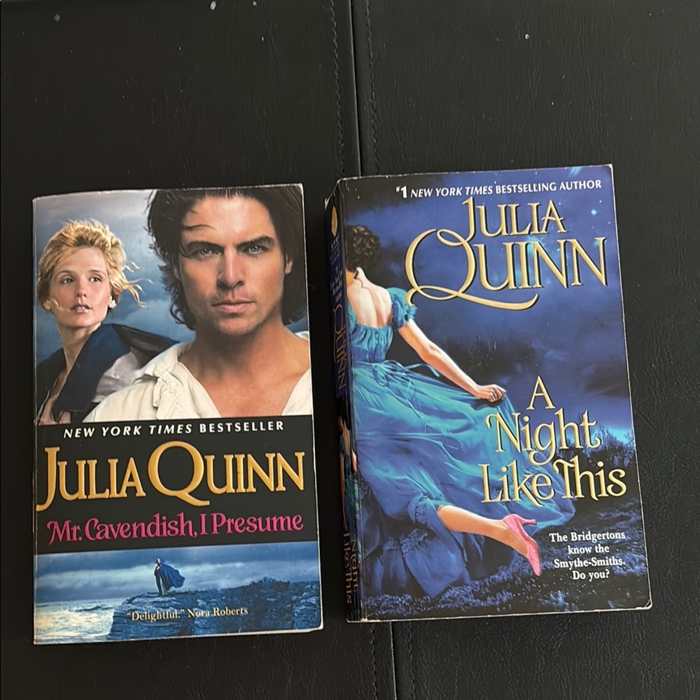 2 Book Set - Julia Quinn Mr. Cavendish I Presume, A Night Like This